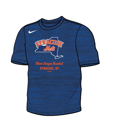 Syracuse Mets Nike Royal Velocity Tee