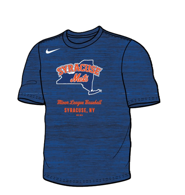 Syracuse Mets Nike Royal Velocity Tee