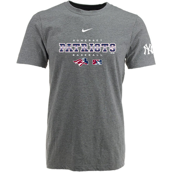 Somerset Patriots Nike Adult Short Sleeve Co-Branded Cotton Tee