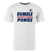 BRP NIKE S/S White Cotton Crew T-Shirt with RUMBLE PONIES wordmark