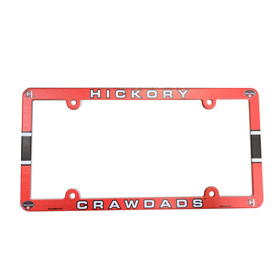 Hickory Crawdads License Plate Frame
