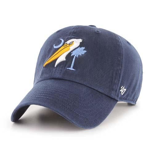 Myrtle Beach Pelicans 47 Brand Navy Alternate Flag Adjustable Clean Up Cap