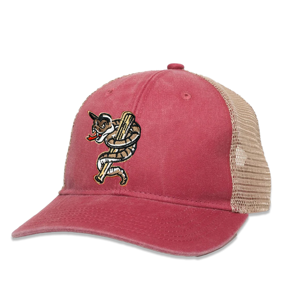 Fauxback Nantucket Red/Tea Stain Adjustable Mesh Hat