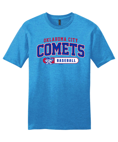 OKC Comets Light Blue Arch Pill Astro Tee
