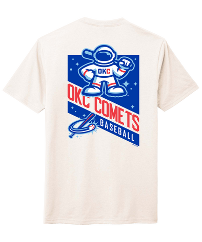 OKC Comets Cream Astro Backer