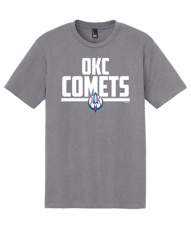 OKC Comets Grey Rocket On Deck Tee