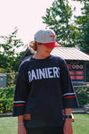 Tacoma Rainiers Official League Navy Footbal Shirsey