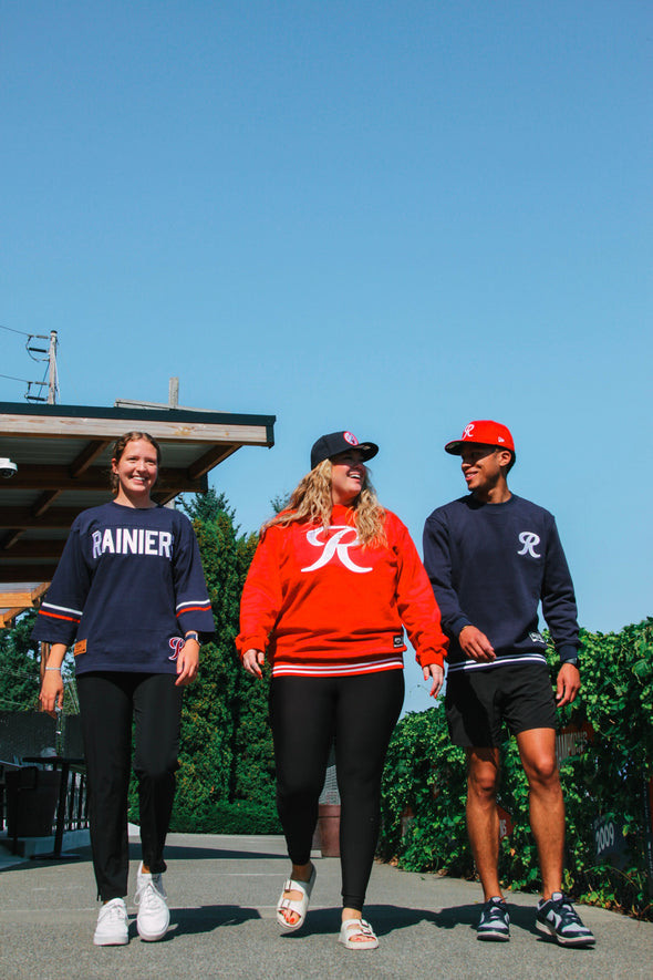 Tacoma Rainiers Official League Navy Footbal Shirsey