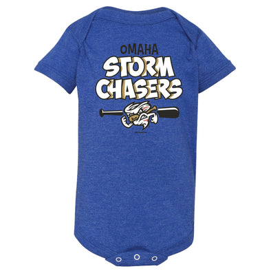 Omaha Storm Chasers Infant Bimm Ridder Vintage Royal Sulfer Bodysuit