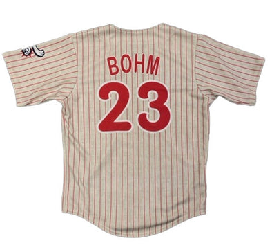 OT Sports Alec Bohm Home Pinstripe Youth Replica Jersey