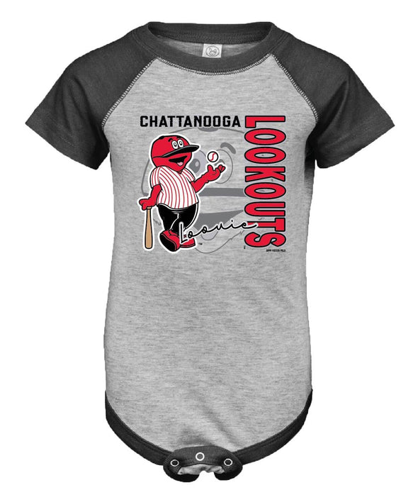 Chattanooga Lookouts Heathersmoke Infant Onsie