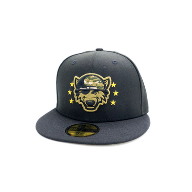 Erie SeaWolves NEC 2024 Armed Forces On-Field 59FIFTY Cap