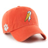 Myrtle Beach Pelicans 47 Brand Orange MiLB x NCAA Clemson University Alternate Adjustable Sure Shot Clean Up Cap