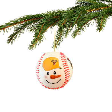 Timber Rattlers Snowman Holiday Ornament