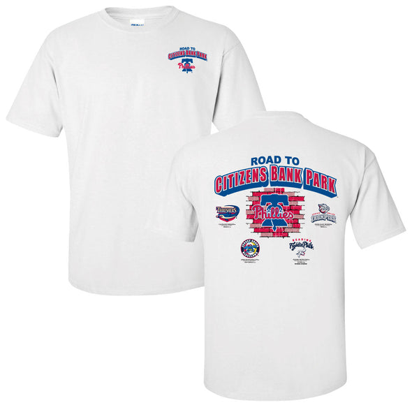 Jersey Shore BlueClaws Philadelphia Phillies Road to the Show Citizens Bank Park T-shirt