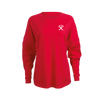 Tacoma Rainiers Boxercraft Women's Red Long Sleeve Pom Jersey Tee