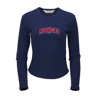 Toledo Mud Hens Ladies Waffle Baby Long Sleeve T
