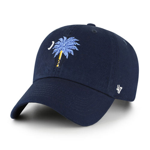 Myrtle Beach Pelicans 47 Brand Navy Palmetto State Adjustable Clean Up Cap