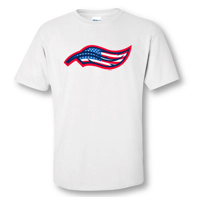 Toledo Mud Hens Patriotic Feather Logo T