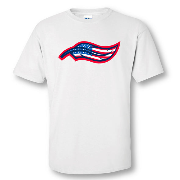Toledo Mud Hens Patriotic Feather Logo T