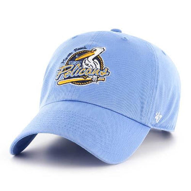 Myrtle Beach Pelicans 47Brand Periwinkle Blue Primary Adjustable Clean Up Cap