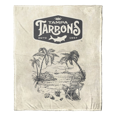 Tampa Tarpons Salty Scene Blanket