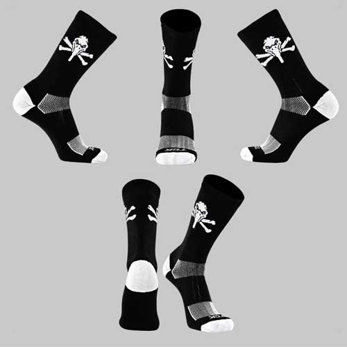 Myrtle Beach Pelicans Twin City Knitting Crew Black Pirate Sock