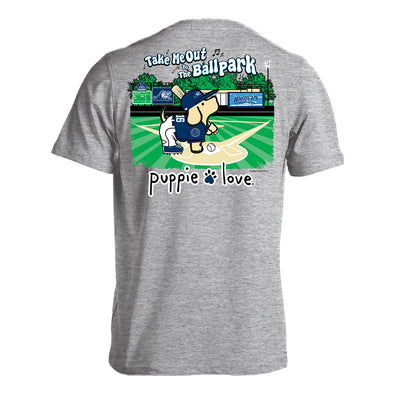 West Michigan Whitecaps Puppie Love Grey Ballpark Tee