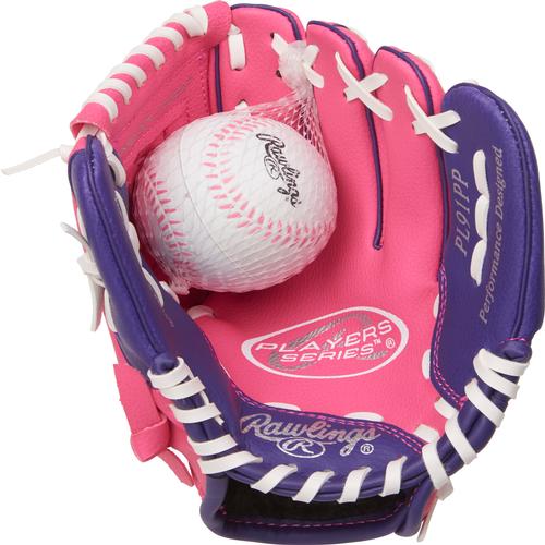 Greenville Drive Rawlings Youth Pink Glove & Ball Set