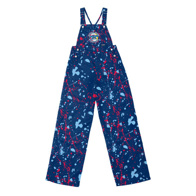 Jersey Shore BlueClaws FOCO Splatter Print Overalls