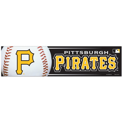 Wincraft- Pittsburgh Pirates Baseball Bumper Sticker