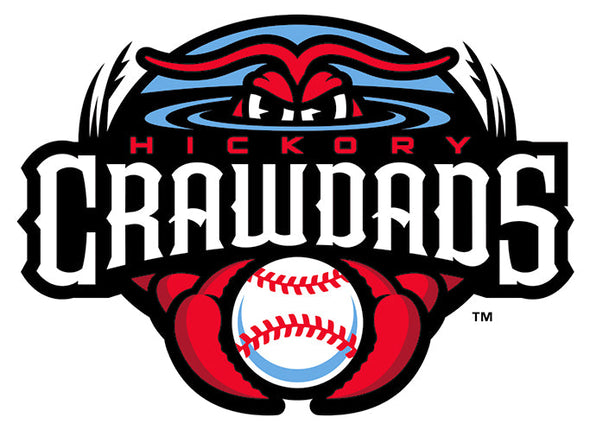 Hickory Crawdads Primary Logo Sticker