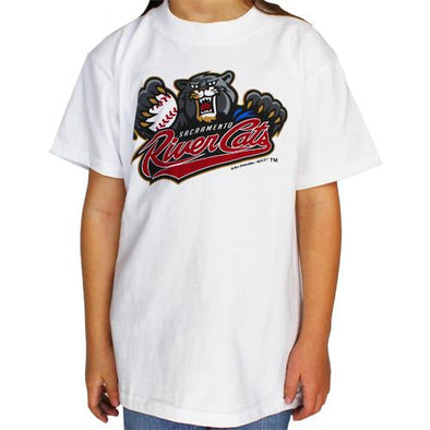 PRIMARY YOUTH T- WHITE, SACRAMENTO RIVER CATS