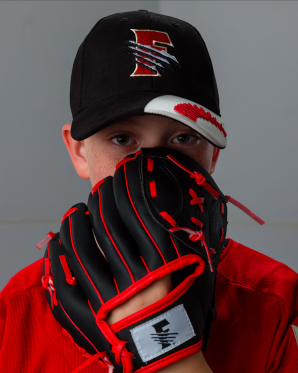 Youth Black Primary Baseball Seam Adj