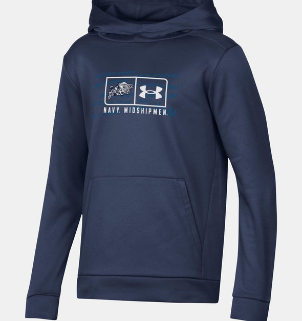 Greenville Drive Under Armour Youth Navy Tech Hoodie