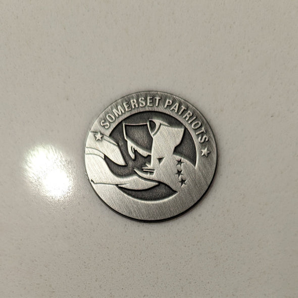 Somerset Patriots Black & White ICON Die Struck Ball Marker