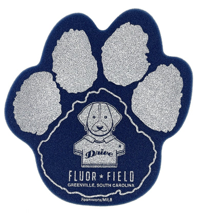 Greenville Drive Foamworx Navy Foam Paw Shape