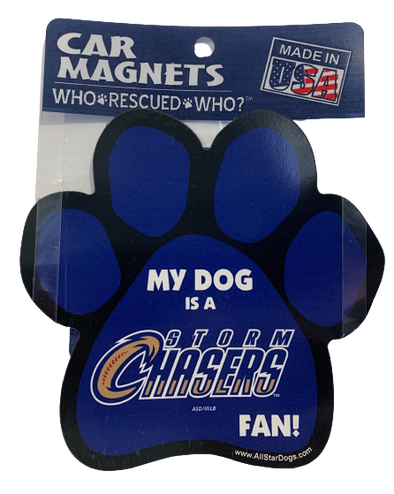 Omaha Storm Chasers Paw Magnet