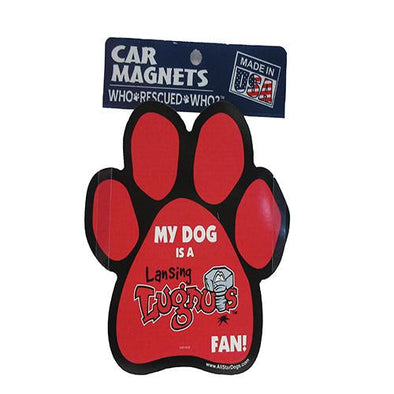 Lansing Lugnuts Lugnuts Paw Print Magnet