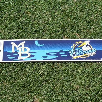 Myrtle Beach Pelicans Rico Industries Vinyl Bumper Sticker