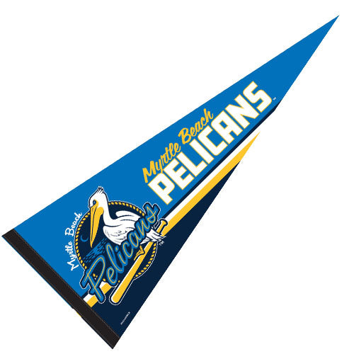 MYRTLE BEACH PELICANS WINCRAFT PREMIUM FELT PENNANT