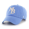 Myrtle Beach Pelicans 47 Brand Periwinkle Blue Game Adjustable Clean Up Cap