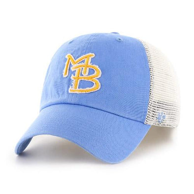 Myrtle Beach Pelicans 47 Brand Periwinkle Blue Game Stamper Stretch Fit Cap