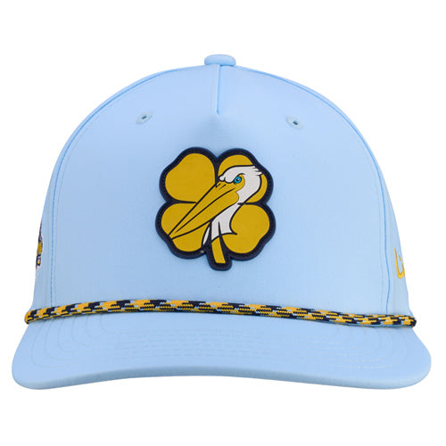 Myrtle Beach Pelicans Black Clover Light Blue Perfect Game Alternate Adjustable Cap