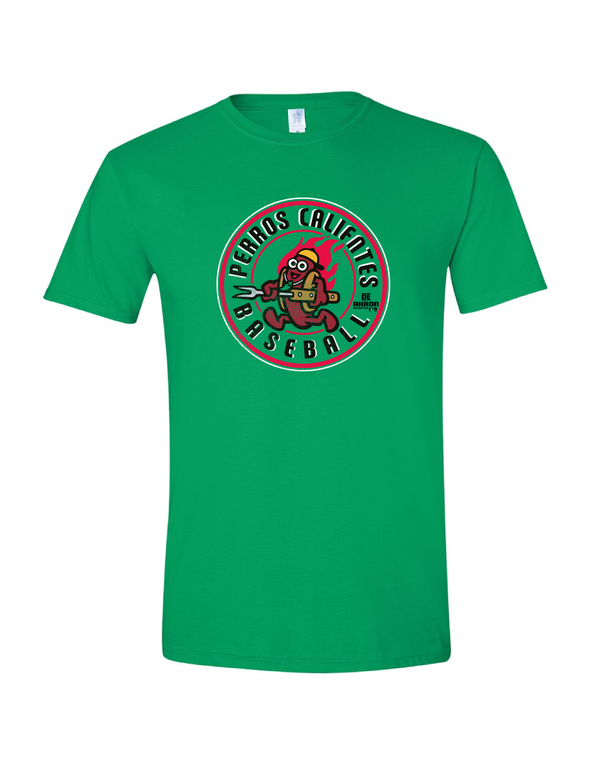 Perros Stamp Green Tee