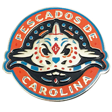 Carolina Mudcats Pescados Circle Lapel Pin