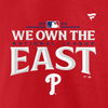 Philadelphia Phillies Fanatics 2024 NL East Division Champions Locker Room Tee