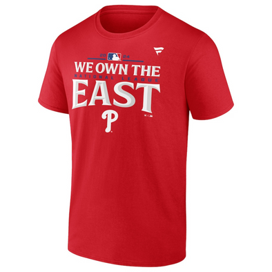 Philadelphia Phillies Fanatics 2024 NL East Division Champions Locker Room Tee