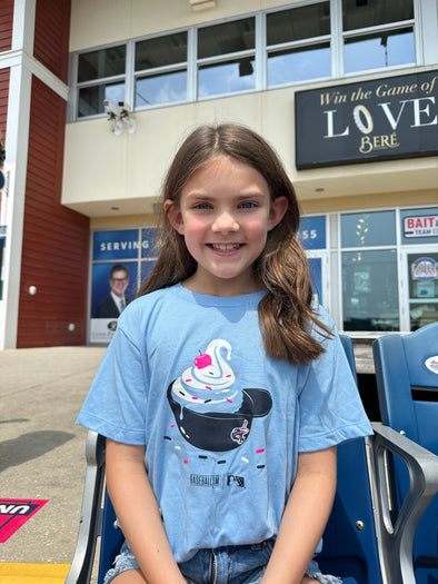 Pensacola Blue Wahoos Youth Baseballism Sundae Tee