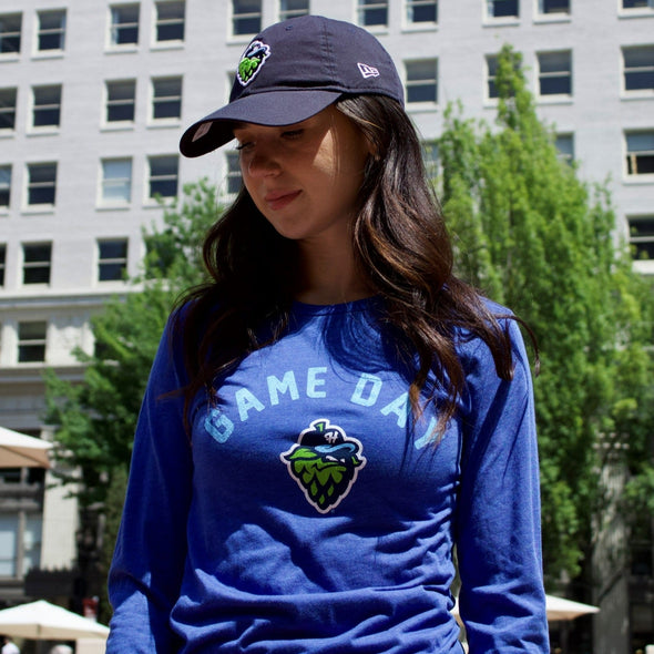 108 Stitches W's Gameday Long Sleeve Tee, Hillsboro Hops